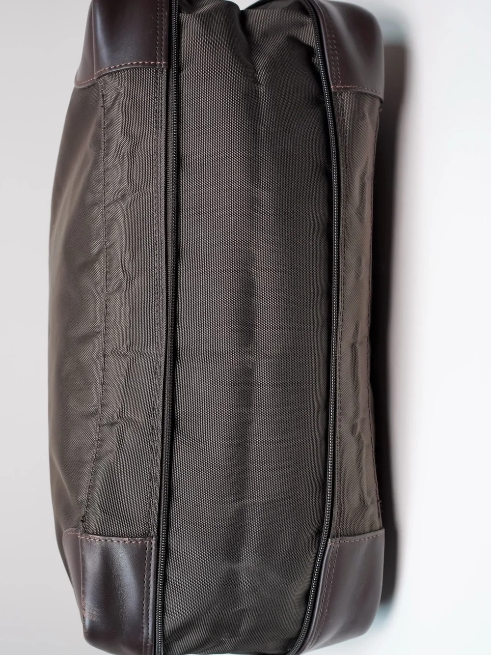 Longchamp Dark Olive Nylon Leather Large Messenger Laptop Travel Shoulder Bag